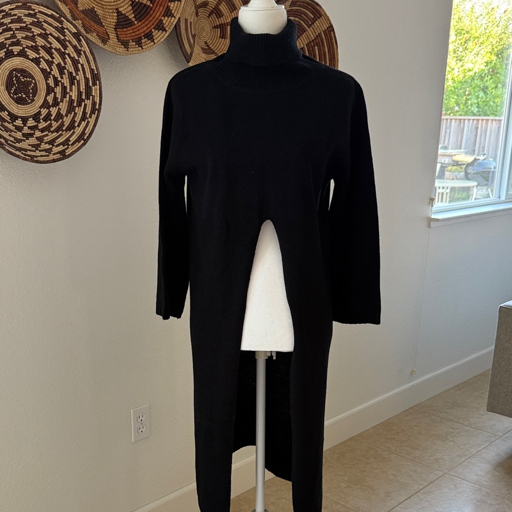 Black Turtleneck Sweater Dress